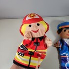 Melissa   Doug Jolly Helpers Hand Puppets Fireman And Police Officer 10 In