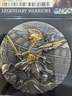 2024 Spartacus 2 Oz High Relief Silver Antiqued   Gold Gilded Ngc Ms70