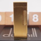 Dunhill Rollagas Lighter Gold Barley Pattern-ultrasonically Cleaned_working