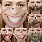 Funny Mask 3d Printing Face Mask Washable Halloween Party Mask