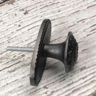 Vintage Drawer Pull Antique Pewter Iron Handle Kitchen Cabinet Dresser Door Knob