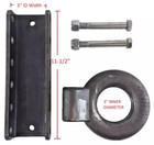 24k Lb 5-position Adjustable 3 id Lunette Eye Tow Hitch Ring Pintle Hook Coupler