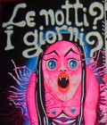 Self Portrait Cartoon Comix Pop Art Painting Contemporary Original Amira Artist