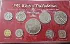 1974 Bahamas Islands 9 Coin  Set Franklin Mint   20130 