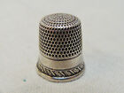 Antique Stern Bros   Sterling Silver Thimble  Scrolls  Sz 7