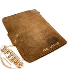 Rare Antique Singer Hand Needles Sewing Kit Set Leather Pouch Book Case Wallet