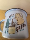 Enamelware Cup - Rise    Grind - Campfire Approved United By Blue Pre-owned 