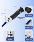 Honey Refractometer maple Syrup Hydrometer brix Moisture Meter Grey And Black