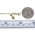 Vintage Gold-tone Sterling Silver 925   Box Chain Heart Dangle Anklet Up To 10 