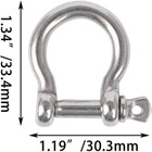 Clearance 10pc Small Shackle 1 5 Mini Shackle Stainless Steel 304 M5 Bow Shackle