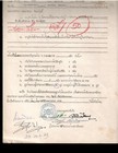 Thailand Revenue Stamp On A Document From Dhon Siri Diesel