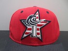 Norfolk Tides Hat Cap Fitted Mens 7 Red Blue Minor League Baseball Logo New Era