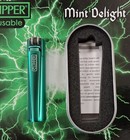 Genuine Clipper Metal Lighter Full Size Mint Delight With Chrome Case New