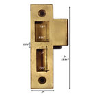 Antique Brass Strike Plates For Mortise Locks  5 16  Spacing  Nstp75