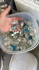 Glass Pebbles  Blue   Clear Mosaic Tiles  Glass Gems For Crafts Aquarium