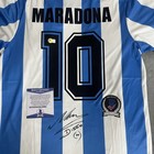 Argentina Diego Maradona  10 Soccer Jersey Signature Edition Home Fan Shirt
