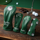 Malbon Golf Club Head Covers Set Driver Fairway Wood Hybrid Ut Putter Headcover