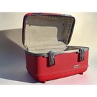 Vintage 1950s American Tourister Red Train Case Luggage Mcm Chrome 14 