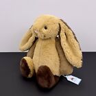 Jellycat Medium Bashful Patchwork Brown Bunny     12  Soft Plush Toy Rare Nwt