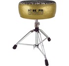 Pork Pie Round Drum Throne Gold With Leopard Top