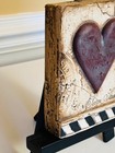 Sid Dickens Memory Block Tile T175 Seven Of Hearts Euc Retired Wall Art 
