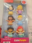 New In Box Fisher Price Little People Disney Princess Figures Gift Set Of 6