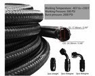 12an 10ft Fuel Line Fitting Kit  Universal Braid 12an Fitting   10ft Hose