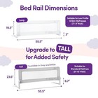 Comfybumpy 2-pack Bed Rail For Twin Full King   Queen Bed   Toddler Bed Rails