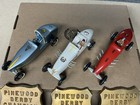 Wow   3  Pinewood Derby Hot Rod Cars W  Plaques   Pins   Superb Build   Paint