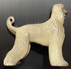 Vintage Hagen Renaker Miniature Ceramic Standing Afghan Hound Dog 1990 s Lovely 