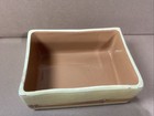 Charming Vtg Waccamaw Majolica Glazed Bamboo Painted Box Dish Glossy Italy