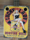 Weeklyhouse Cigar Box Guitar Acoustic Electric 3 String  Lucky Lady Motor Oil
