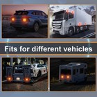 2pcs Wireless Magnetic Amber Strobe Emergency Kit   Rechargeable