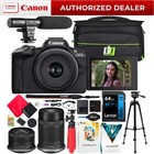 Canon Eos R50 Mirrorless Camera Two Lens Kit 18-45mm   55-210mm Is Stm Bundle