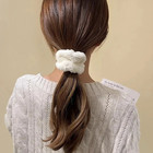 7pcs Plush Hair Scrunchies Set Soft Cotton Blend Ponytail Hair Ties Women