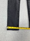 Levi s Womens 711 Skinny Jeans 28x28 Washed Black Stretch Denim