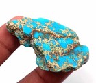 77 Ct Certified Natural Sky-blue Turquoise Arizona Slab Rough Gemstone 4sul