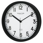 Mainstays Basic Indoor 8 78  Black Analog Round Modern Wall Clock