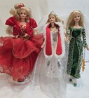 Vintage   Modern Mattel Holiday Barbie Doll Lot Of 7  Estate Never Played With