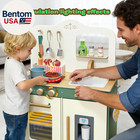 Kids Play Kitchen Toddler Kitchen Playset With Play Food Set Pretend Cooking Set