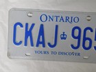 Ontario License Plate 2019 Yours To Discover Canada Souvenir Sign Ckaj 965