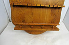 Vintage Wooden Spoon Holder Souvenir Collectible Spoons Display Rack   Holds 36