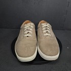 J m Perf Shoes Mens Sz 13m Brown White Leather Casual Lace Up Sneakers