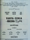 Vanya Sonia Masha Spike Playbill Signed David Hyde Pierce Julie White Nielsen