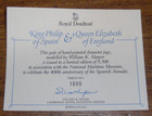 Royal Doulton King Philip   Queen Elizabeth Armada Character Jugs D6821 D6822