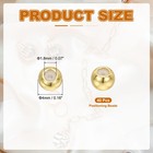 40pcs 4mm Positioning Spacer Beads For Bracelets  18k Gold