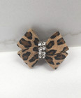 Xs- Susan Lanci Cheetah Nouveau Bow Hair Bow