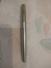 Parker Frontier Stainless Steel Cap   Barrel Medium Point Nib Fountain Pen