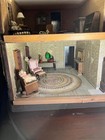 Large Antique Wooden 3- Story Dollhouse
