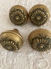 Collector  Lot Of 4 Vintage Ornate Victorian Brass bronze Door Knobs
